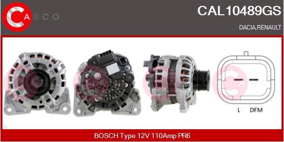 Casco CAL10489GS - Генератор autozip.com.ua