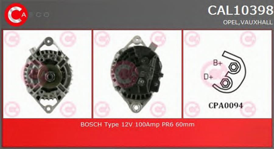 Casco CAL10398 - Генератор autozip.com.ua