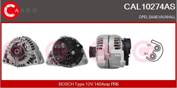 Casco CAL10274AS - Генератор autozip.com.ua