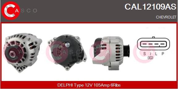 Casco CAL12109AS - Генератор autozip.com.ua