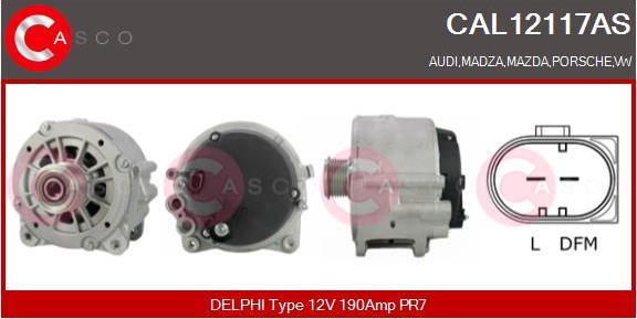 Casco CAL12117AS - Генератор autozip.com.ua