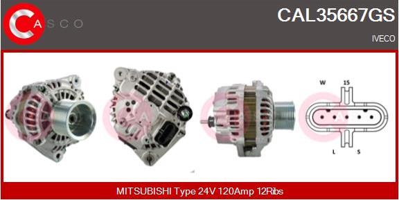 Casco CAL35667GS - Генератор autozip.com.ua