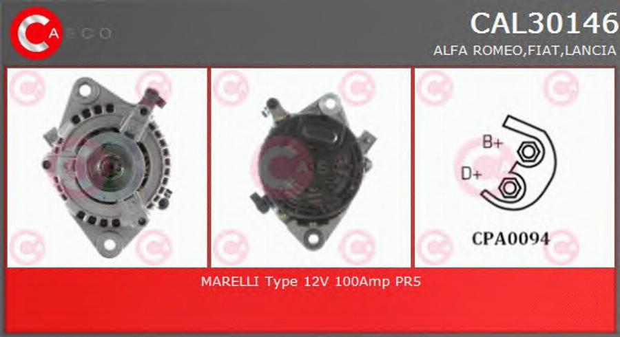 Casco CAL30146 - Генератор autozip.com.ua