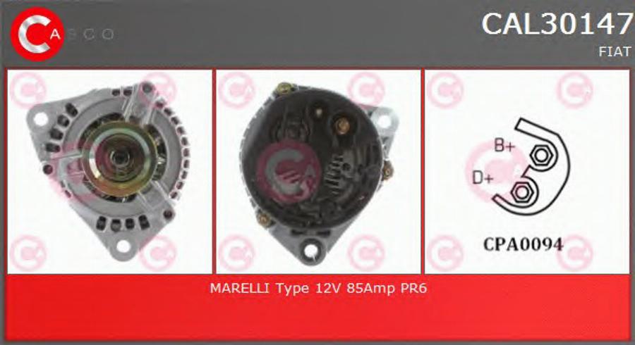 Casco CAL30147 - Генератор autozip.com.ua