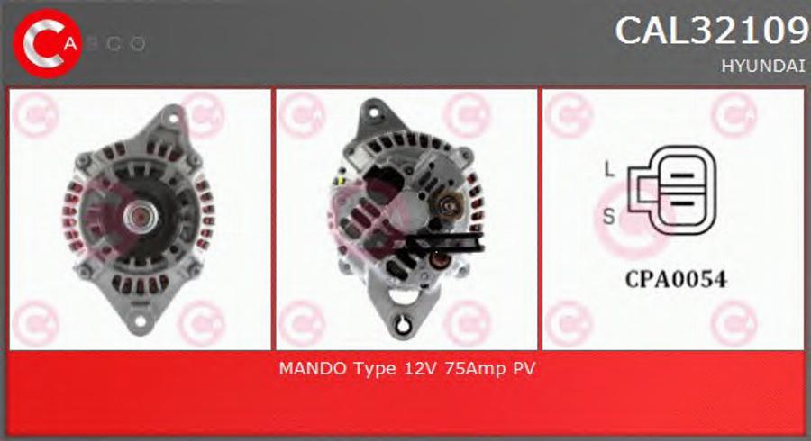 Casco CAL32109 - Генератор autozip.com.ua