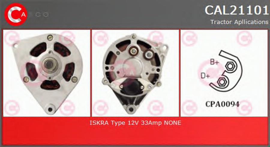 Casco CAL21101 - Генератор autozip.com.ua