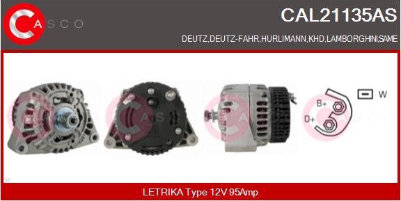 Casco CAL21135AS - Генератор autozip.com.ua