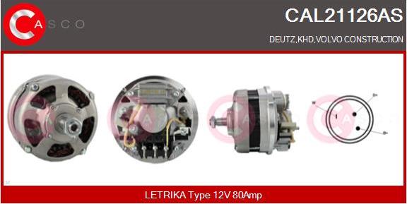Casco CAL21126AS - Генератор autozip.com.ua