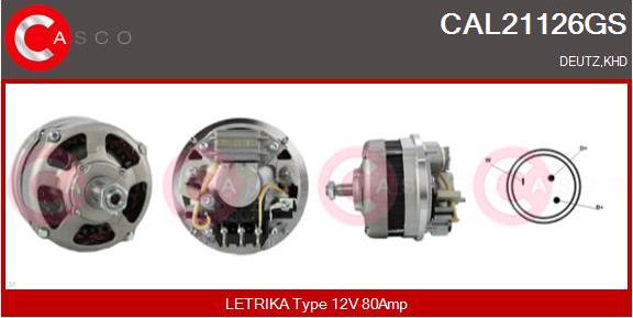 Casco CAL21126GS - Генератор autozip.com.ua