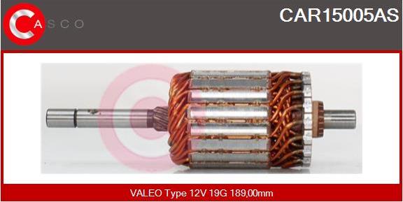 Casco CAR15005AS - Якір, стартер autozip.com.ua