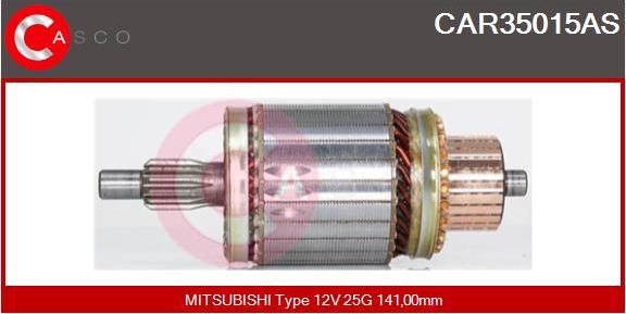 Casco CAR35015AS - Якір, стартер autozip.com.ua