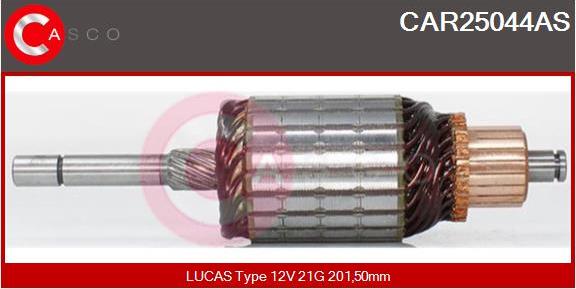Casco CAR25044AS - Якір, стартер autozip.com.ua