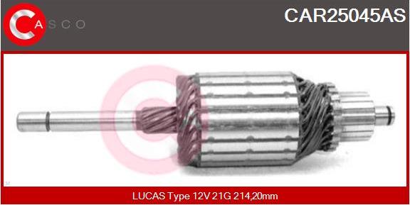 Casco CAR25045AS - Якір, стартер autozip.com.ua