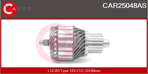 Casco CAR25048AS - Якір, стартер autozip.com.ua