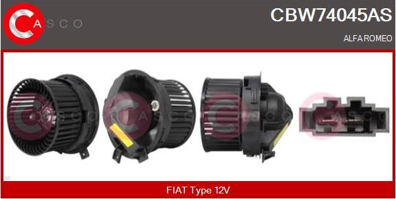 Casco CBW74045AS - Електродвигун, вентилятор радіатора autozip.com.ua