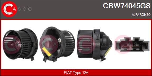 Casco CBW74045GS - Вентилятор салону autozip.com.ua
