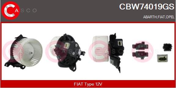 Casco CBW74019GS - Вентилятор салону autozip.com.ua