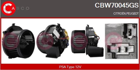 Casco CBW70045GS - Вентилятор салону autozip.com.ua