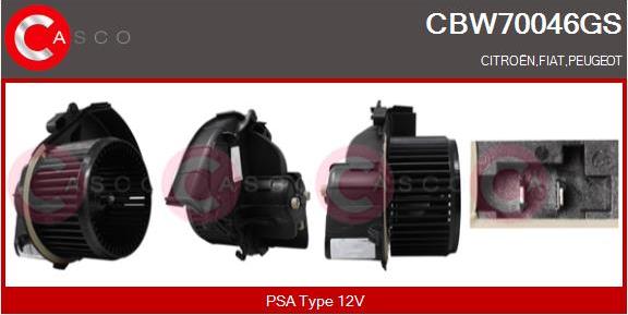 Casco CBW70046GS - Вентилятор салону autozip.com.ua