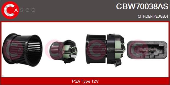 Casco CBW70038AS - Вентилятор салону autozip.com.ua