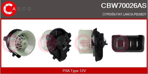 Casco CBW70026AS - Вентилятор салону autozip.com.ua