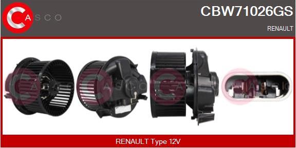 Casco CBW71026GS - Вентилятор салону autozip.com.ua