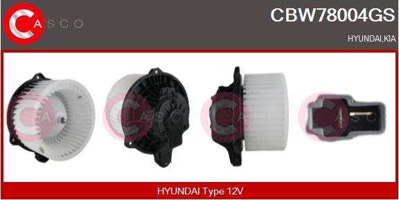 Casco CBW78004GS - Вентилятор салону autozip.com.ua
