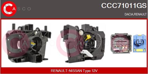 Casco CCC71011GS - Вита пружина, подушка безпеки autozip.com.ua