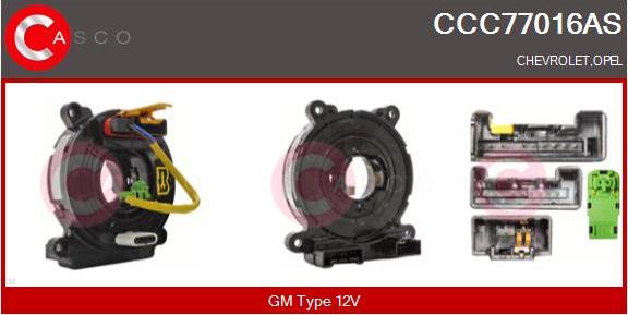 Casco CCC77016AS - Вита пружина, подушка безпеки autozip.com.ua