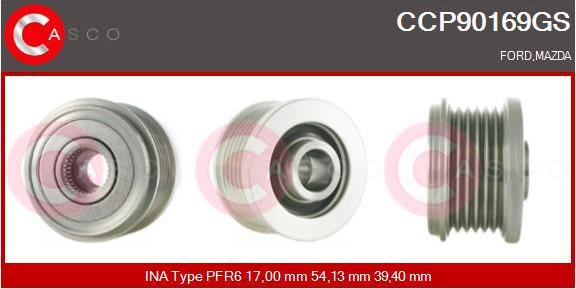 Casco CCP90169GS - Ремінний шків, генератор autozip.com.ua