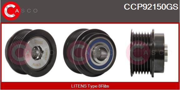 Casco CCP92150GS - Ремінний шків, генератор autozip.com.ua