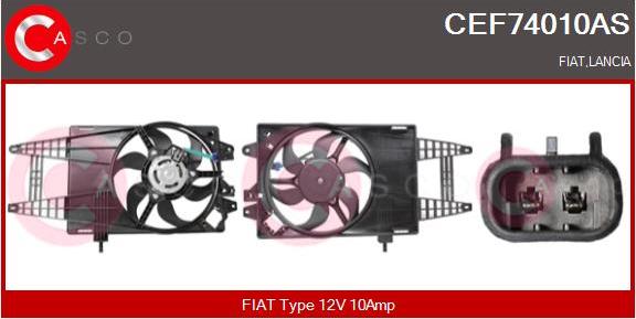Casco CEF74010AS - Електродвигун, вентилятор радіатора autozip.com.ua
