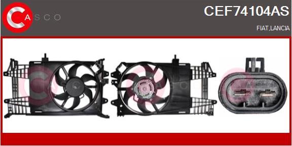 Casco CEF74104AS - Електродвигун, вентилятор радіатора autozip.com.ua