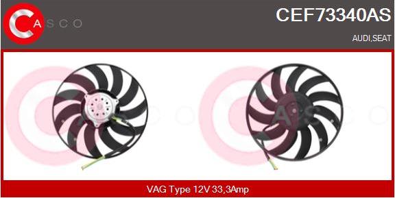 Casco CEF73340AS - Вентилятор, охолодження двигуна autozip.com.ua