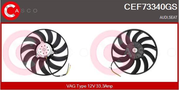 Casco CEF73340GS - Вентилятор, охолодження двигуна autozip.com.ua