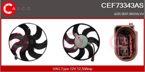 Casco CEF73343AS - Вентилятор, охолодження двигуна autozip.com.ua