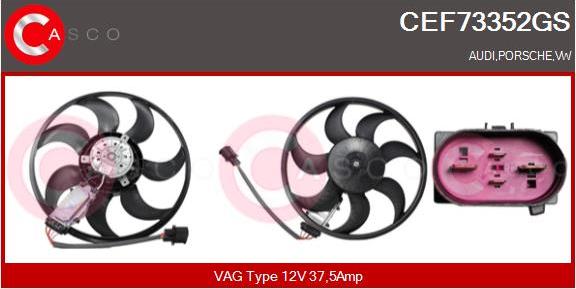 Casco CEF73352GS - Вентилятор, охолодження двигуна autozip.com.ua