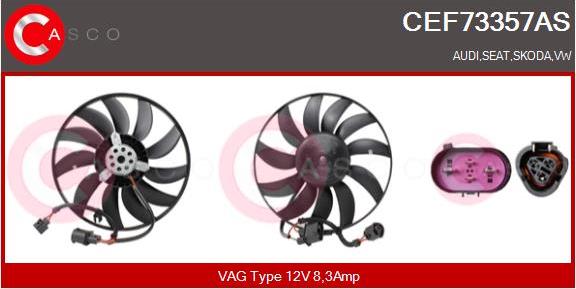Casco CEF73357AS - Вентилятор, охолодження двигуна autozip.com.ua