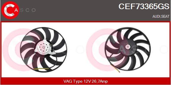 Casco CEF73365GS - Вентилятор, охолодження двигуна autozip.com.ua