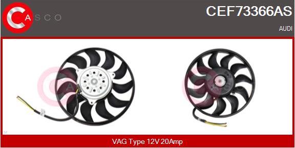 Casco CEF73366AS - Вентилятор, охолодження двигуна autozip.com.ua