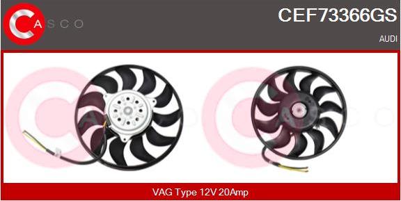 Casco CEF73366GS - Вентилятор, охолодження двигуна autozip.com.ua
