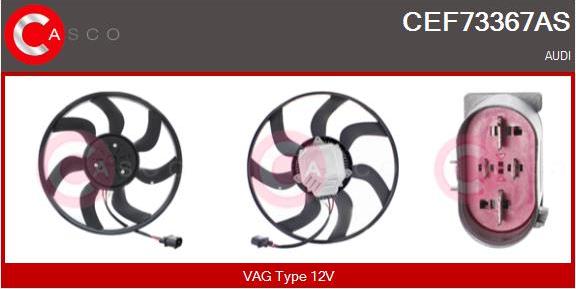 Casco CEF73367AS - Вентилятор, охолодження двигуна autozip.com.ua