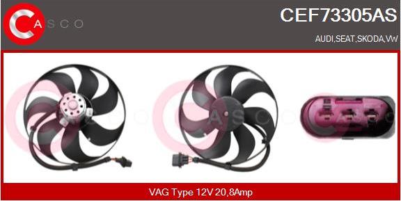 Casco CEF73305AS - Вентилятор, охолодження двигуна autozip.com.ua