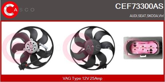 Casco CEF73300AS - Вентилятор, охолодження двигуна autozip.com.ua