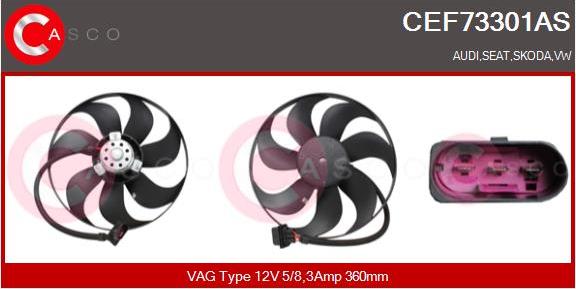 Casco CEF73301AS - Вентилятор, охолодження двигуна autozip.com.ua