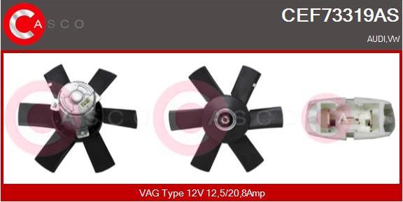 Casco CEF73319AS - Вентилятор, охолодження двигуна autozip.com.ua