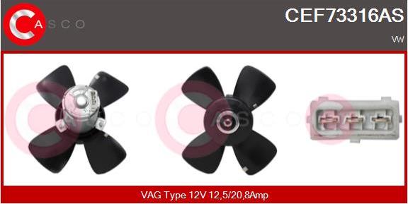 Casco CEF73316AS - Вентилятор, охолодження двигуна autozip.com.ua