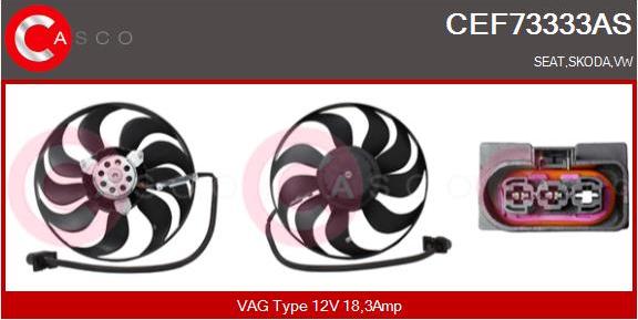 Casco CEF73333AS - Вентилятор, охолодження двигуна autozip.com.ua