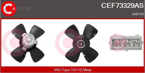 Casco CEF73329AS - Вентилятор, охолодження двигуна autozip.com.ua