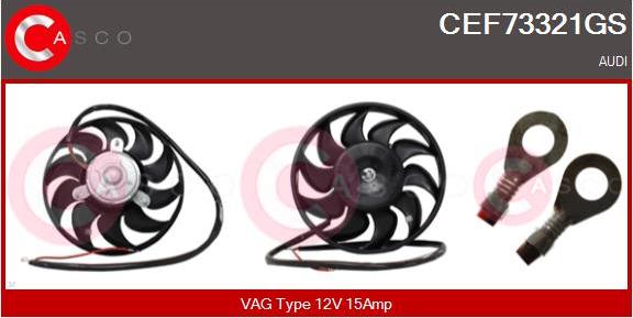 Casco CEF73321GS - Вентилятор, охолодження двигуна autozip.com.ua